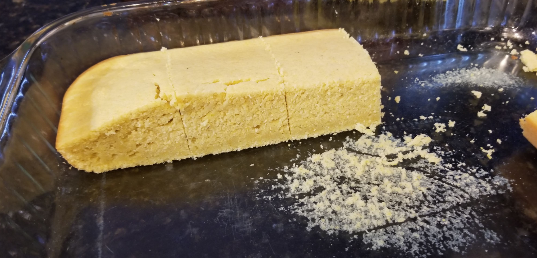 Buttermilk and Cornbread Ingredients on Kitchen Counter