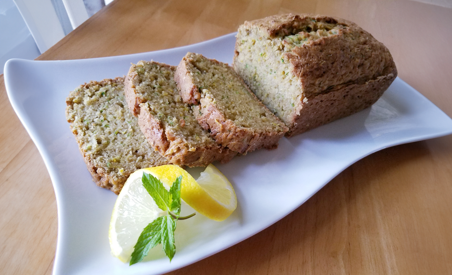 Baking fresh zucchini bread for later freezing